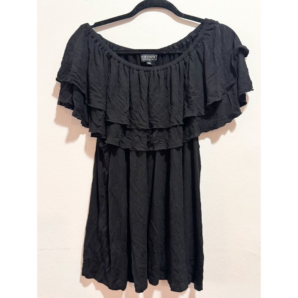 Context Lord and Taylor 2XL Ruffle Off the Shoulder Top Shirt